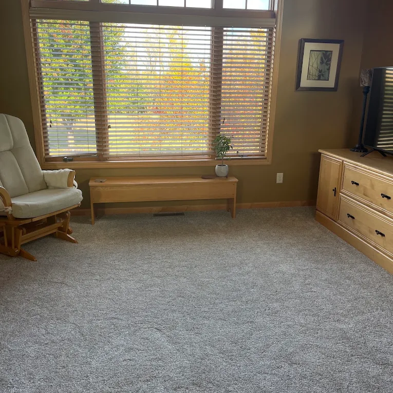 carpet installation in a living room example