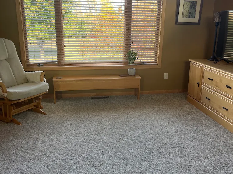 carpet installation in a living room example