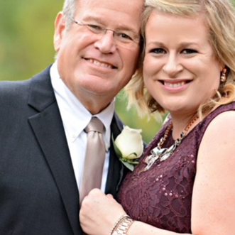 Mike Faust with his daughter, Typhannie Harker