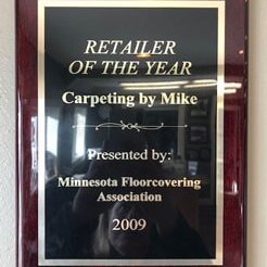 Retailer of the year award | Carpeting by Mike | Somerset, WI
