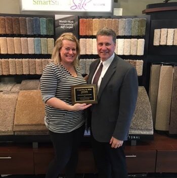 Retailer of the year award | Carpeting by Mike Inc | Somerset, WI