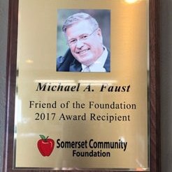 Michael A Faust - friend of the foundation 2017 award recipient